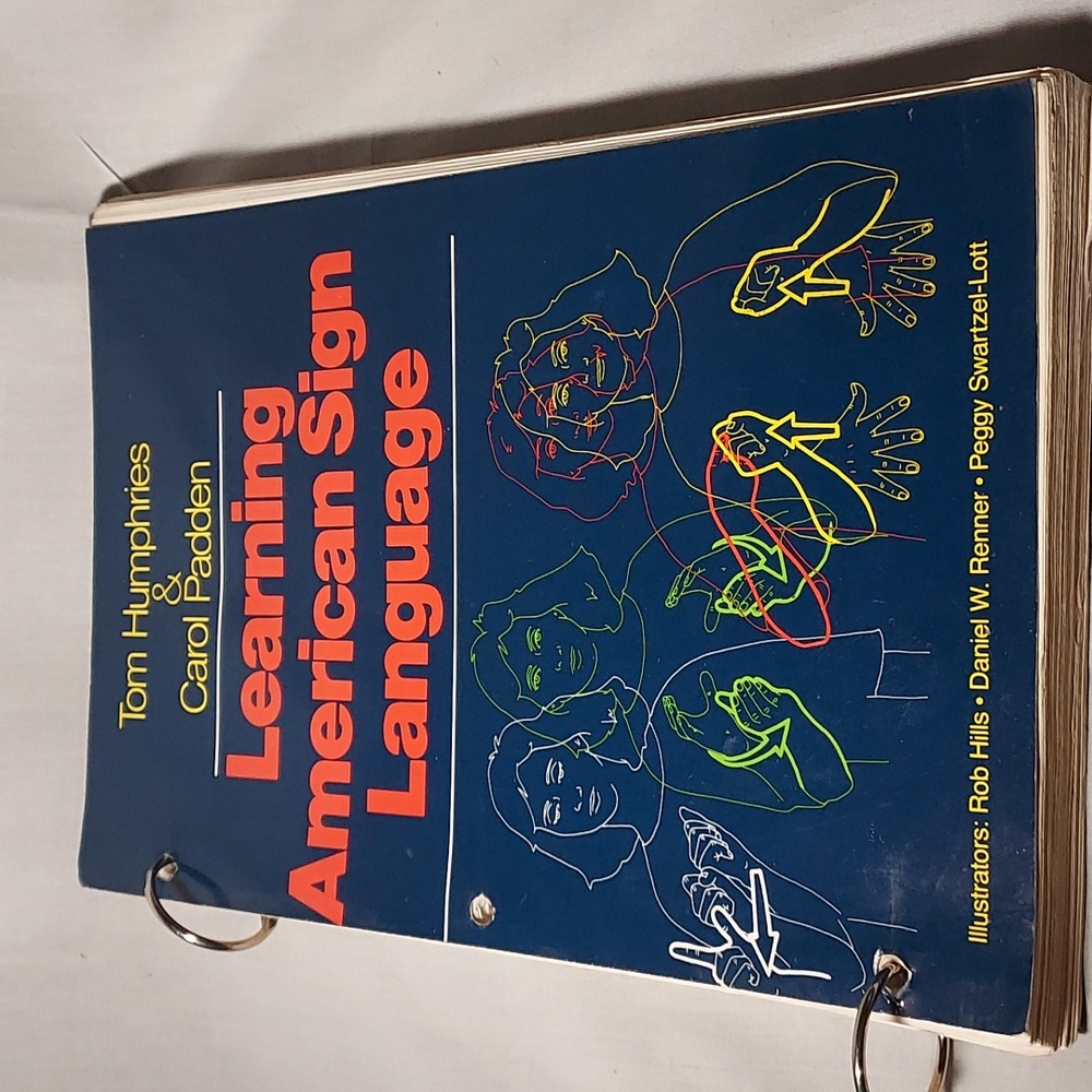 Vintage  Learning American Sign Language Soft Cover Book Illustrated
